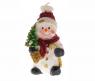 Новогодняя свеча "Снеговик с елочкой", 11.5 см