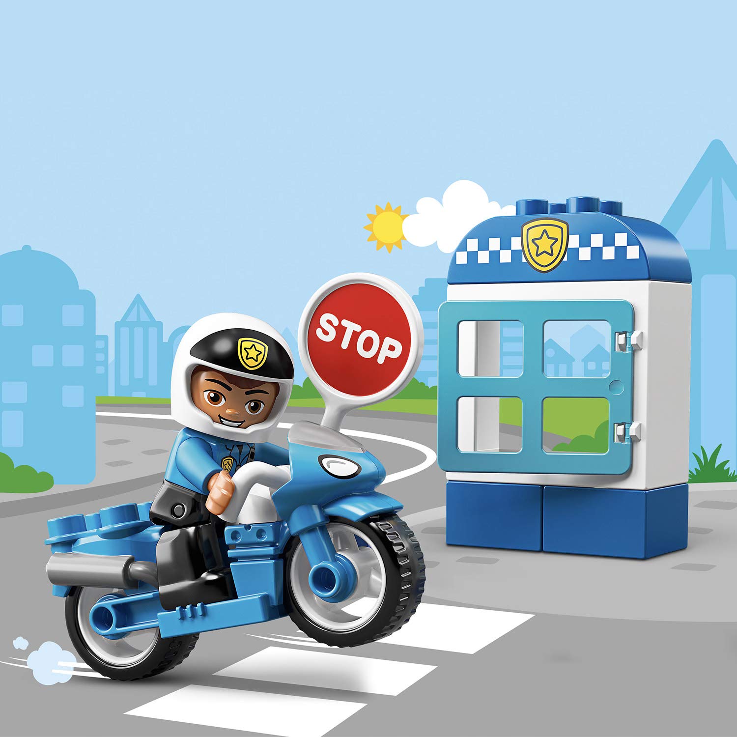 Конструктор LEGO Duplo Town - Полицейский мотоцикл