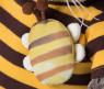 Мягкая игрушка "Кот Басик в полосатой футболке с пчелой", 22 см