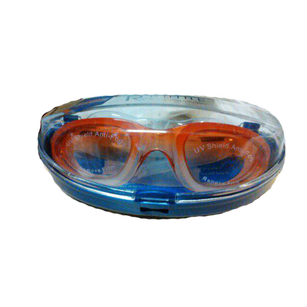 Силиконовые очки для плавания, красные