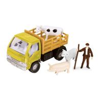 Игровой набор Cattle Truck "Перевозка животных", желтый