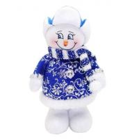 Кукла "Снеговик" в синем, 20 см