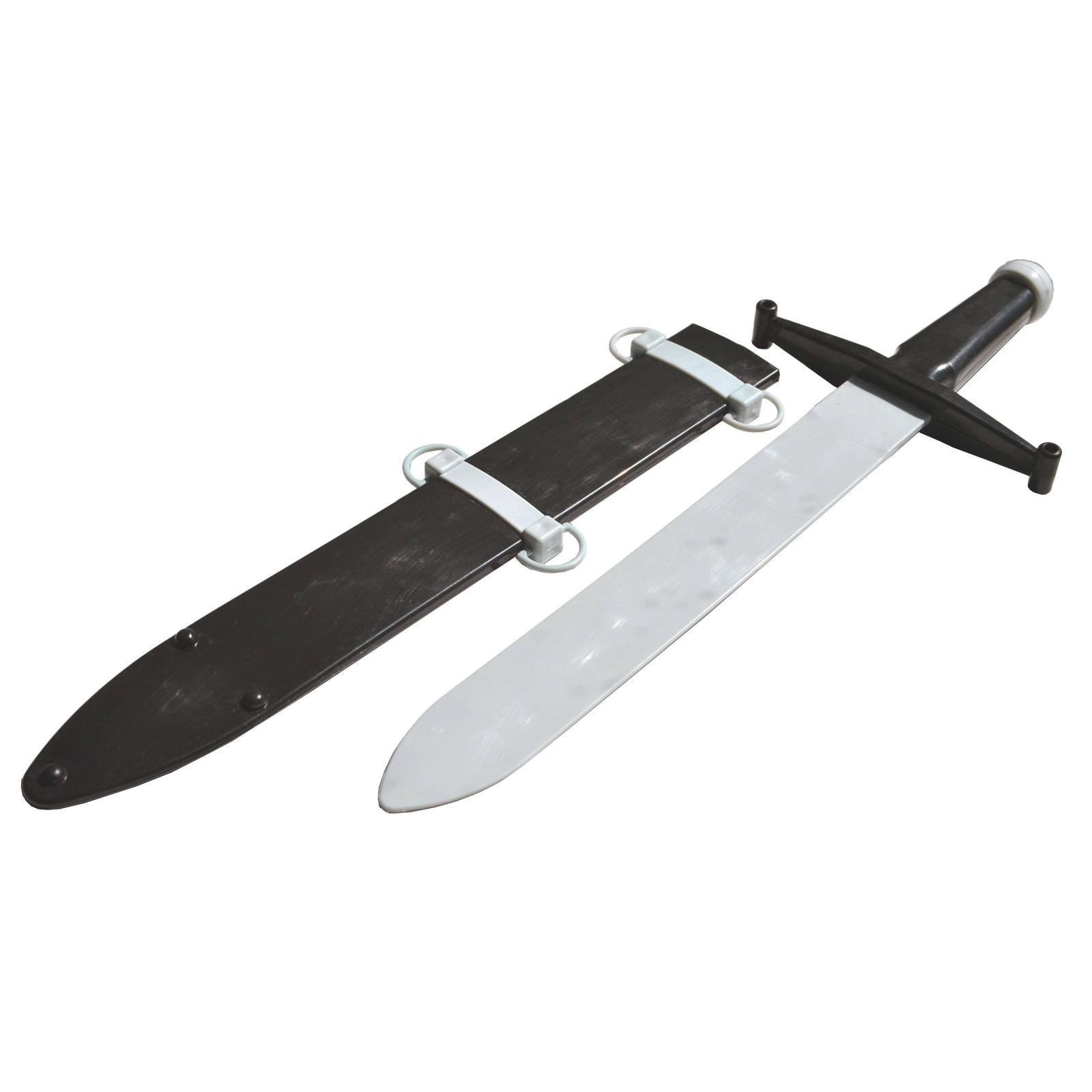 Игрушечный богатырский меч, черно-серый, 51 см