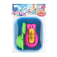 Набор игрушек для ванны "Нашим малышам" №2, розово-голубой