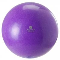 Перламутровый резиновый мяч с блестками, фиолетовый, 23 см