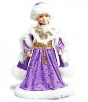 Кукла "Снегурочка" в фиолетовой шубе (звук), 40 см