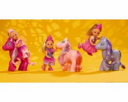 Кукла Еви-принцесса с пони и аксессуарами, 12 см