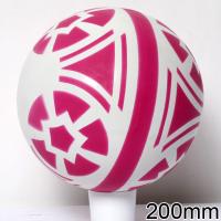 Лакированный мяч со звездами, в сетке, 20 см