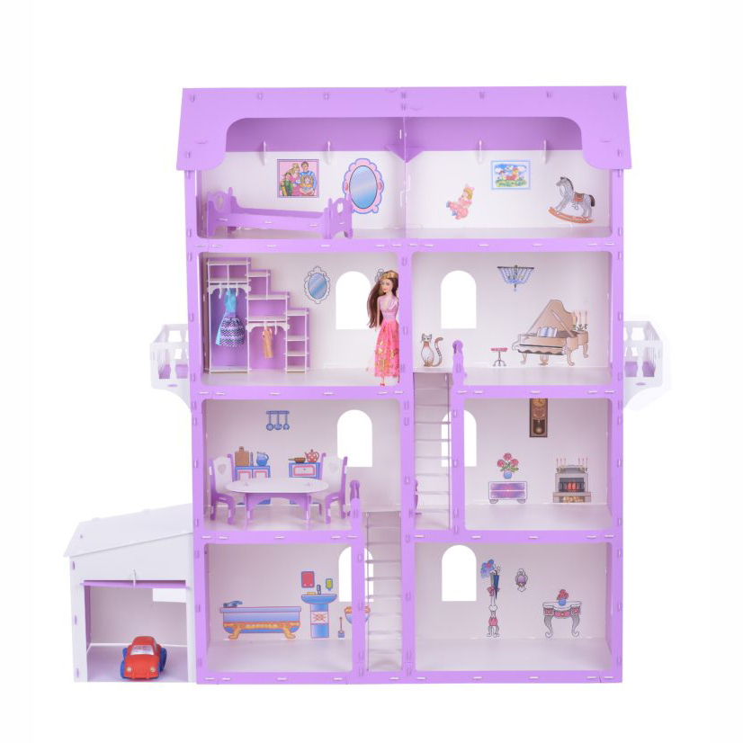 Дом для кукол с мебелью 