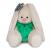 Мягкая игрушка "Зайка Ми в зеленом платье с бабочкой", 23 см