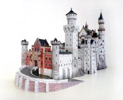Сборная модель из картона "Замок Нойшванштайн", 1:250, 359 дет.