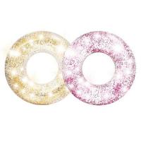 Надувной круг Transparent Glitter, 119 см