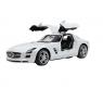 Машина р/у Mercedes-Benz SLS (на бат., свет, звук), с рулем, белая, 1:14