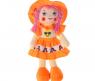 Мягкая кукла "Девочка" в платье со смайлом, 35 см