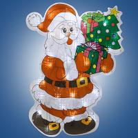 Гирлянда-панно "Дед Мороз", 30 ламп, 46 х 35 см