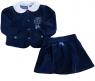 Комплект детской одежды "Реверанс" - Жакет и юбочка, сине-белый, р. 74