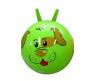 Латексный мяч с двумя ручками, зеленый с собакой, 50 см