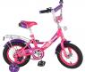 Детский велосипед, розово-фиолетовый