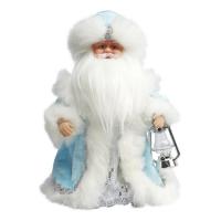 Кукла "Дед Мороз" в голубом (звук), 30 см