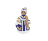 Кукла "Снегурочка", синяя с мехом (звук), 30 см