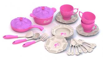 Набор кухонной посудки "Барби", 25 предметов