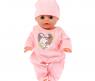 Комплект одежды для пупса "Лялечка" - Комбинезон с шапочкой, розовый