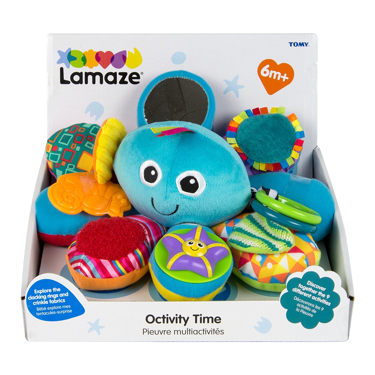 Развивающая игрушка Lamaze - Активный осьминожек, голубой