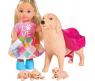 Кукла "Еви" с собачкой и щенками, 12 см