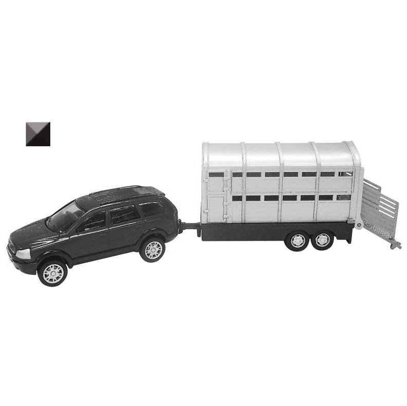 Модель машинки Truck - European Offroad Trailer, черная, 1:32