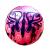 Резиновый мяч "Бабочка", розовый, 23 см