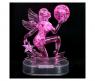 Кристальный 3D-пазл "Знаки зодиака" - Дева, розовая, 38 элементов