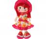 Мягкая кукла "Девочка" в платье в цветочек, 35 см