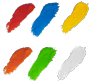 Пальчиковые краски сенсорные "Кляка-Маляка" 6 цветов
