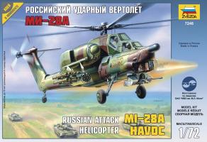 Модель для сборки " Боевой вертолет "Ми-28А", 1:72