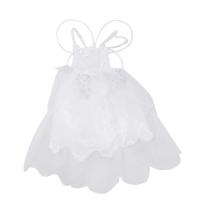 Карнавальный наряд - Белое платье с крыльями бабочки, 7-9 лет