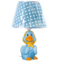 Детская настольная лампа "Утенок", голубая, 37 см