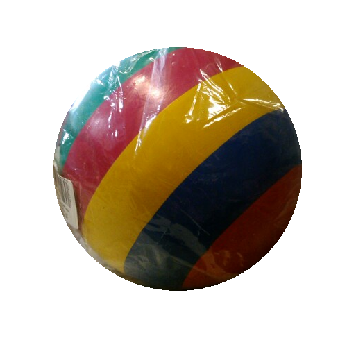 Мяч с полосками, красно-желтый, 15 см