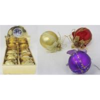 Новогодний набор из 6 матовых елочных шаров ручной работы, 8 см
