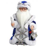 Кукла "Дед Мороз" в синем (звук), 30 см