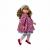 Кукла "Пепа" в красно-сером платье, 57 см