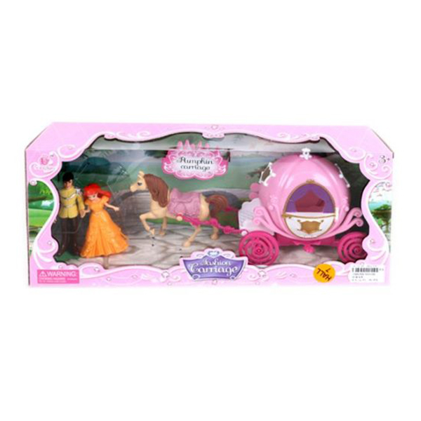 Игровой набор Fashion Carriage - Карета с куклами и лошадью, розовый