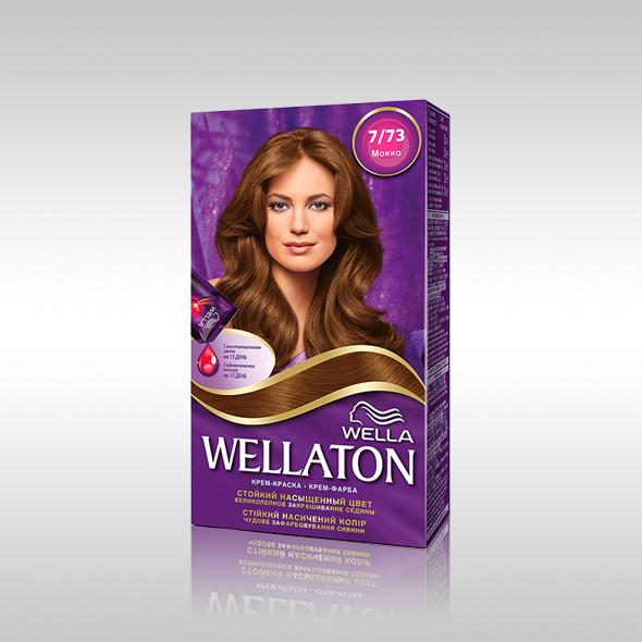 Wellaton крем-краска для волос 7 73 мокко