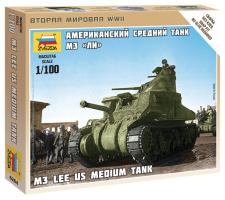 Сборная модель "Американский средний танк М3 "Ли", 1:100