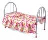 Кровать для кукол с матрасом и подушкой "Бабочки", 46 см