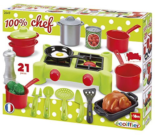 Игровой набор Chef - Плита с продуктами, 21 предмет