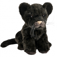 Мягкая игрушка "Детеныш ягуара" (черный), 17 см