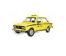 Инерционная машина Lada 2106 - Такси, желтая, 1:36