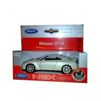 Коллекционная модель автомобиля Nissan GT-R, бежевая, 1:34-39