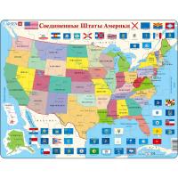 Пазл "Карта штатов США", 48 элементов