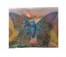 Новогоднее фигурное украшение "Бабочка", голубая, 17 х 12 см